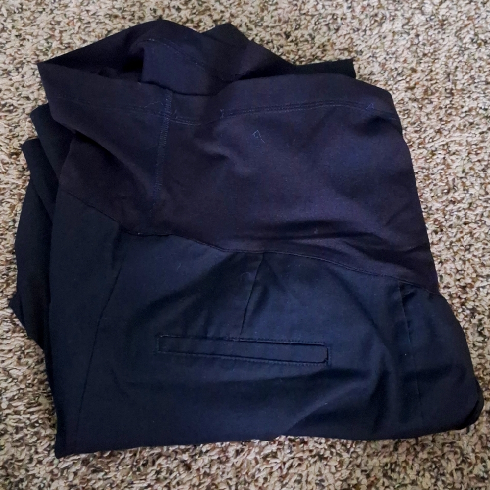 Liz Lange black maternity slacks size M